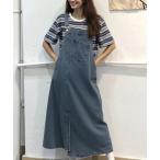 ジャンパースカート アシンメトリ