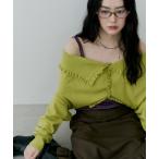 ショッピングフリル カーディガン 「thinkto」4wayフリルカーディガン レディース