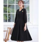 ワンピース ロールVネックワンピース