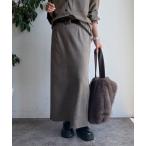 ショッピングスウェード スカート スウェードダンボールIラインスカート