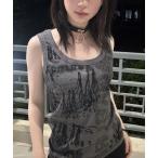 tシャツ プリントタンクトップ レディー