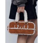 ハンドバッグ クラシックフェイクムートンバッグ