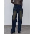 ジーンズ デニム デニムパンツ ハートドットルーズジーンズ レディース