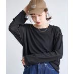 tシャツ 配色メローシアーロンT レディース