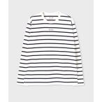tシャツ ロゴ&ボーダー ロングスリーブTシャツ「853296 P7185A」 メンズ