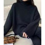 ニット セーター タートルネックニットトップス レディース