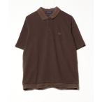 「FRED PERRY」 半袖ポロシャツ X-LARGE ブラウン メンズ