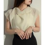 「NEUNA」 半袖ブラウス FREE 