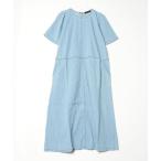 ショッピングマキシ丈ワンピース ワンピース ゆったりサイズマキシ丈デニムワンピース