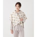 ショッピングケープ パジャマ ルームウェア リバーシブルレトロフラワーケープ レディース