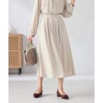 ショッピングスカート スカート 「洗える/セットアップ可」タックフレアスカート