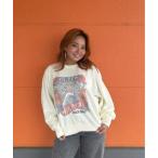 ショッピングロキシー トレーナー スウェット SUNSET CHASER /ロキシーショート丈フロントグラフィックプリントプルオーバースウェットトレーナー レディース