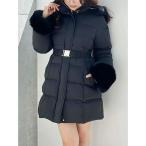 ショッピングダウンコート ダウンコート ダウンジャケット フェイクファー付きアライドロングダウン レディース