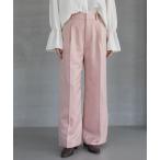 ショッピングサテン スラックス パンツ ブライトサテンストレートパンツ レディース