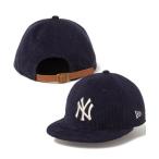 キャップ 帽子 NEW ERA/ニューエラ キャップ RC 9FIFTY レザーストラップ Corduroy コーデュロイ ニューヨーク・ヤンキース/