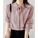 ブラウス シャツ スカーフカラーボウタイブラウス レディース
