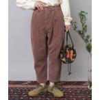 ショッピングサルエル パンツ R4380 コーデュロイのクロップドパンツ レディース