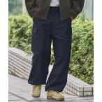 カーゴパンツ マルチファンクショナル ドローコード ストレッチワイドストレートカーゴパンツ / クイックドライ・イージーケア「THE C RAFT C