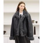 ショッピングスタンド ムートンジャケット ムートンコート Stand Collar Fur-Trimmed B-3 Jacket / スタンドカラーB-3ムートンジャケット