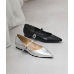 パンプス ビジューベルトパンプス