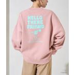 ショッピングミッキー トレーナー スウェット 限定展開 DISNEY ディズニー ミッキーマウス/別注 リラックスフィット バックプリント クルーネックスウェット/HELL