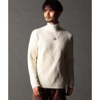 ショッピングバスケット tシャツ ビッグバスケットジャカード タートルネックニット メンズ