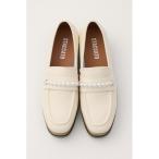 ショッピングパール ローファー パールチェーンプラットフォーム レディース