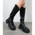 ブーツ 厚底ロングブーツ レディース