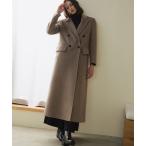 コート チェスターコート 「2025AW」「ウール100％」ダブルブレスト ロング丈 チェスターコート レディース
