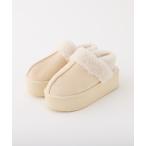 サンダル 2wayフェイクムートンサボ レディース