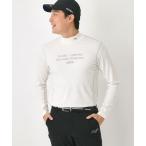 ショッピングロンt tシャツ 「吸湿発熱」メッセージロゴモックネックロンT メンズ