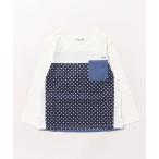 tシャツ 布帛切り替え長袖Ｔシャツ キッズ 子供服 男の子 女の子