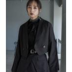 ショッピングショート ジャケット テーラードジャケット リボンタックショートジャケット(HARE) レディース