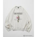 ショッピングトレーナー トレーナー スウェット 限定展開 TOM and JERRY/トムとジェリー 別注 フロントプリント クルーネックスウェット メンズ レディース