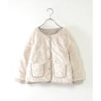 ショッピングキルト ブルゾン アウター 「親子コーデ」2WAYキルトファージャケット（110~160cm） キッズ 子供服 女の子