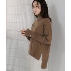 ニット セーター もっちりモイストハイネックプルオーバー/582760 レディース