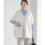 ベスト ジレ もっちりモイストフードジレ/582762 レディース