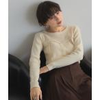 ショッピングスポンジ ニット セーター ビスチェデザインスポンジニット レディース