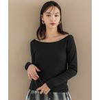 tシャツ テレコリブオフショルダートップス レディース