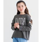 tシャツ キッズ　肩あきプリントTシャツ キッズ 子供服 女の子