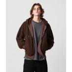 パーカー ボアフリース フルジップ フーディー メンズ