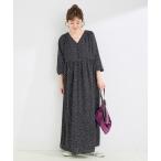 ワンピース 「追加2」「WEB限定」ウォッシャブル / ドット無地Vネックワンピース