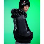 パーカー A'GEM/9 × .kom 「A'GEM/9/エージェムナイン」 Ed Hardy ニットデニムパーカー メンズ レディース