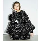 ワンピース RBS / ジャカード ベルベット ワンピース