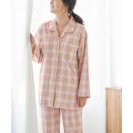 パジャマ ルームウェア COMME CI COMME CA/コムシコムサ ルームウェア 長袖長パンツ 綿100％ 先染めビエラ起毛 レディース