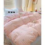  bed постельные принадлежности [25 год осень-зима новый продукт ][4 позиций комплект ] проверка Heart рисунок bed комплект крышек 