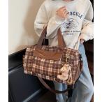  сумка "Boston bag" [ большая вместимость ] в клетку путешествие Carry on сумка "Boston bag" женский 