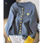 ショッピングボレロ カーディガン 袖配色ニットカーディガン レディース