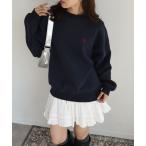 トレーナー スウェット 「U.S. POLO ASSN./ユーエスポロアッスン」ロゴ刺繍 クルーネック スウェット トレーナー レディース