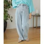 [LEPSIM] обработка Denim брюки MEDIUM оттенок голубого прочее женский 